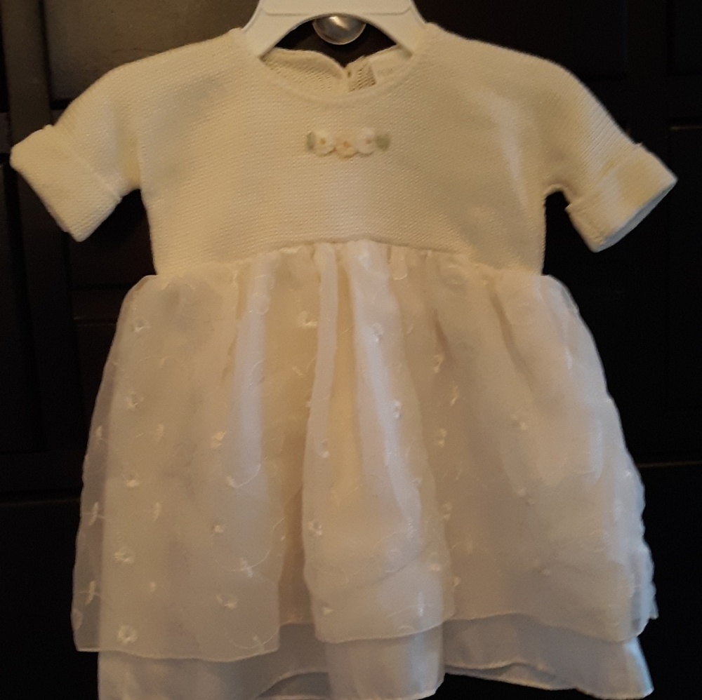 Winter white 6 mo. Dress
